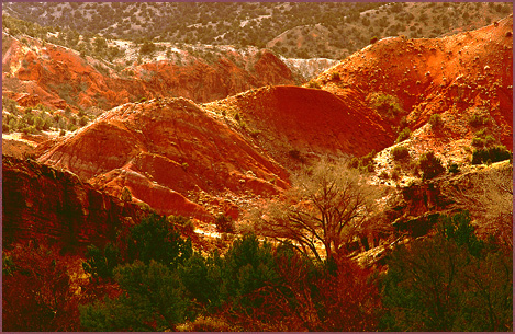 Abiquiu Canoyon 11, color photograph by Woody Glloway, Santa Fe, NM