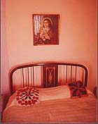 Bedroom, color photograph by Woody Galloway